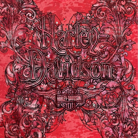 Harley-Davidson Red T-Shirt - Picture 2 of 9